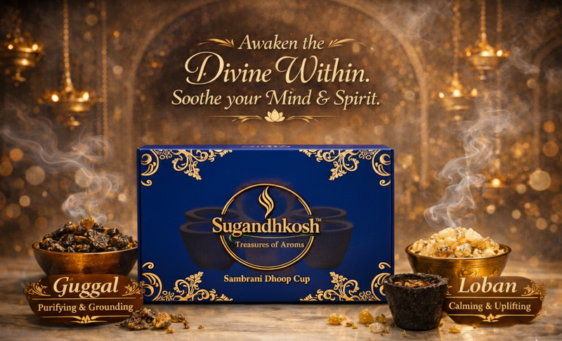 Guggal & Loban Sambrani Dhoop Cups Combo � Dual Fragrance | Sugandhkosh�