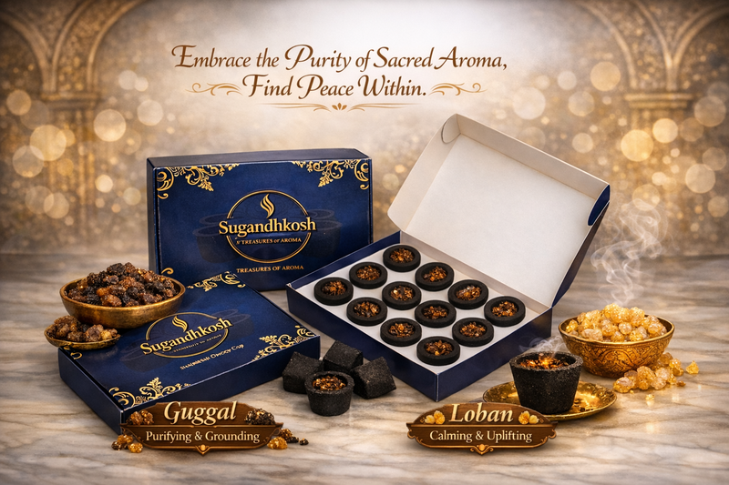 Guggal & Loban Sambrani Dhoop Cups Combo � Dual Fragrance | Sugandhkosh�